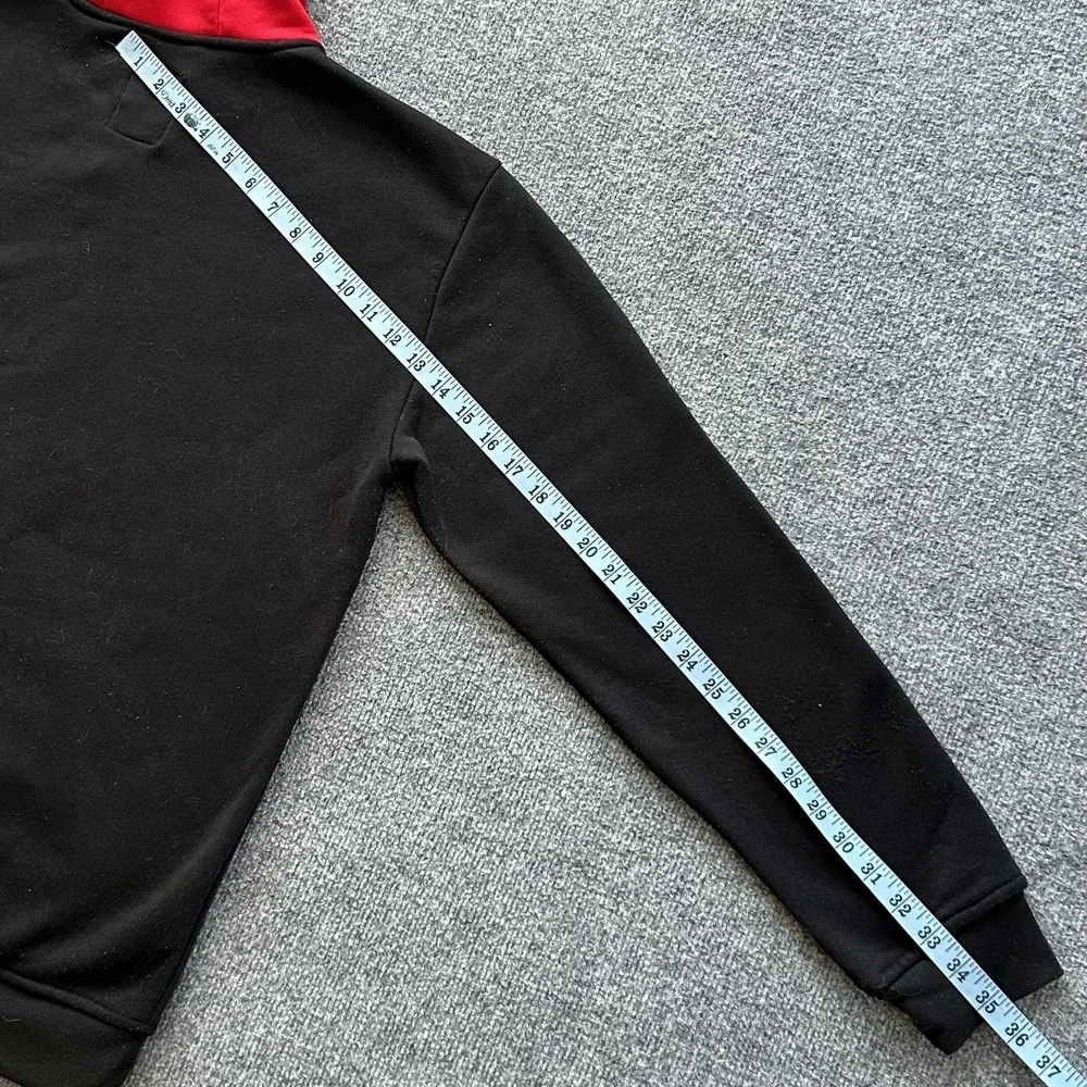 Ecko Unltd Hoodie Mens Large Red Rhino Logo Full Zip Sweatshirt‎ Fleece Hip Hop